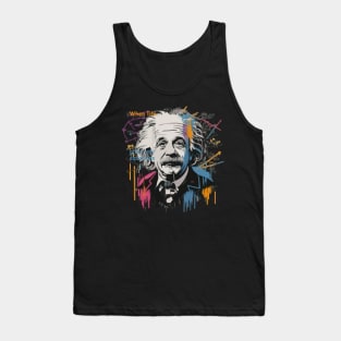 Turn Equations into Laughs: "Einstein Memes" Tank Top